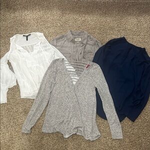 Assorted Women's Tops - White, Gray, Navy, Beige